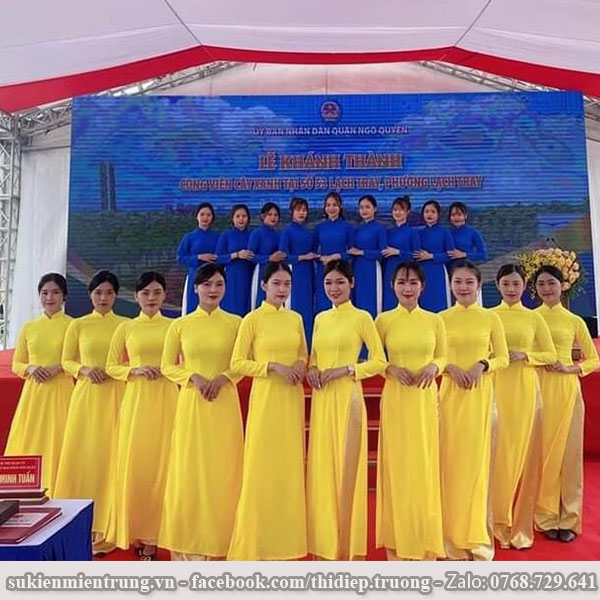 Áo dài Vàng, Xanh