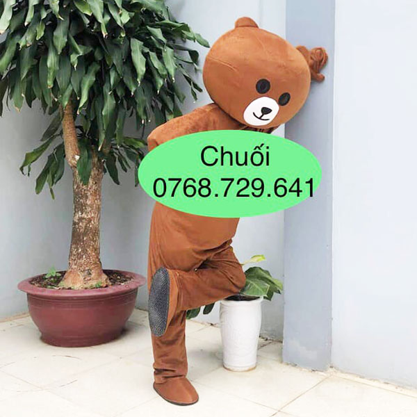 Cho thuê Mascot Đà Nẵng -  Mascot Gấu nâu