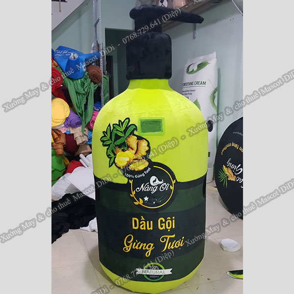 Mascot Bình dầu Gội