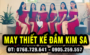 May thiết kế đầm kim sa