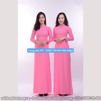 Áo dài Hồng