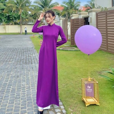 Cho thuê áo dài Đà Nẵng - Áo Dài Tím