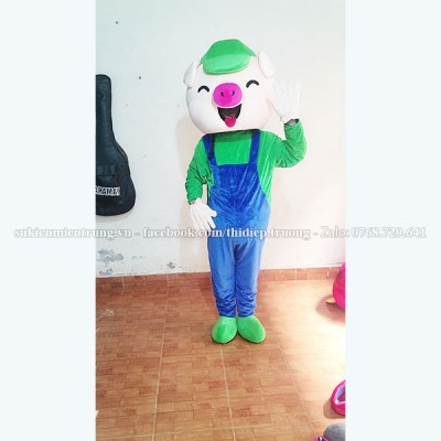 Mascot  Heo yếm xanh biển