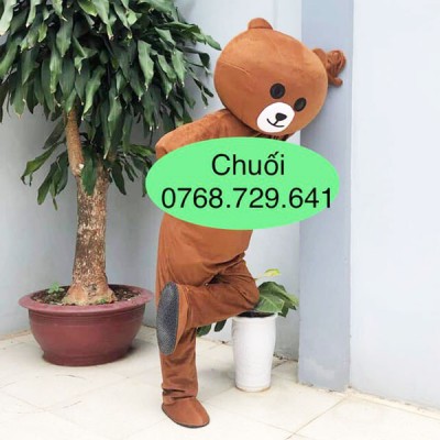 Cho thuê Mascot Đà Nẵng -  Mascot Gấu nâu