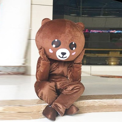 Cho thuê Mascot Đà Nẵng -  Mascot Gấu Lầy mặt trái tim