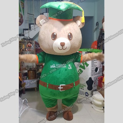 Mascot Gấu tốt nghiệp