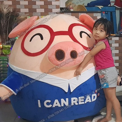 Mascot Heo Xanh
