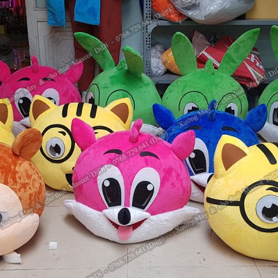 Mascot thỏ hồng